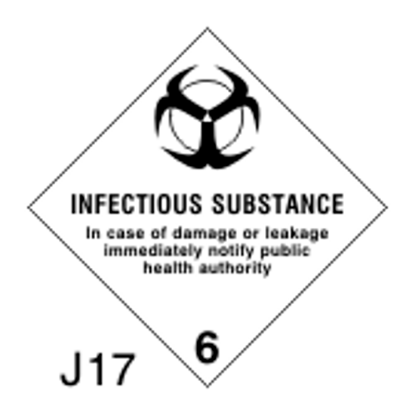 Εικόνα της Infectious Substance 10x10 - IMO 6.2