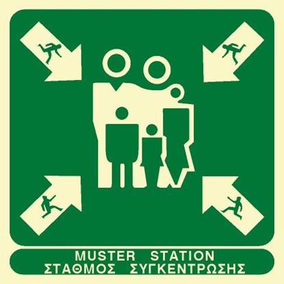 Εικόνα της MUSTER STATION SIGN 30X30