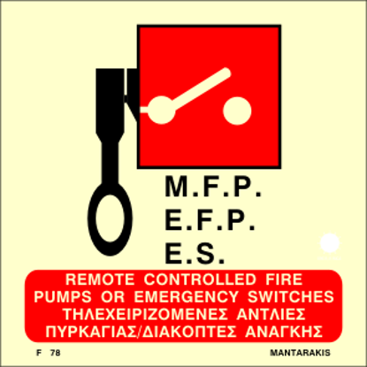 Εικόνα της Remote Controlled Fire Pumps or Emergency Switches 15x15