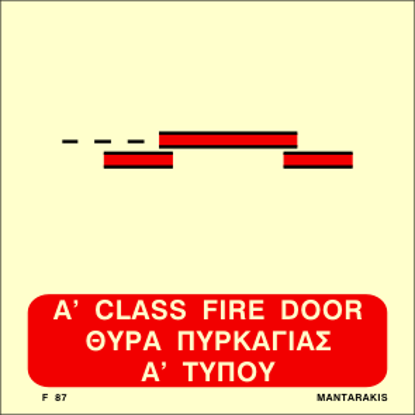 Picture of A Class Sliding Fire Door 15x15