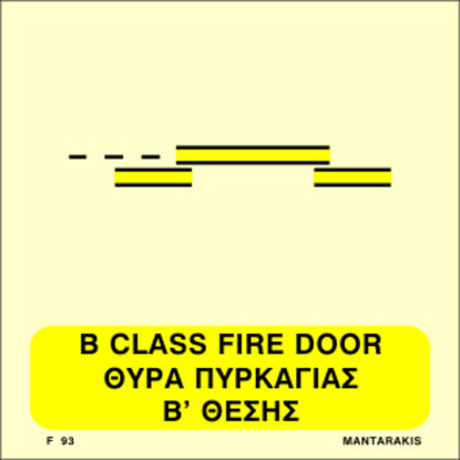 Εικόνα της B Class Sliding Fire Door 15x15