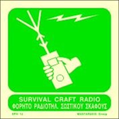 Εικόνα της SURVIVAL CRAFT RADIO SIGN 15X15