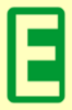 Picture of Photoluminesent Safety Sign 10x20 A-F