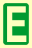 Picture of Photoluminesent Safety Sign 10x15 A-F