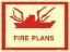 Εικόνα της Fire Plans Sign 30x40