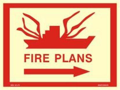 Εικόνα της Fire Plans Right Arrow 30x40