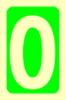 Picture of Photoluminesent Safety Sign  30x15 Νο. 0-9