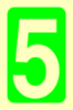 Picture of Photoluminesent Safety Sign  30x15 Νο. 0-9