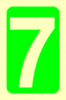 Picture of Photoluminesent Safety Sign  30x15 Νο. 0-9