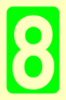 Picture of Photoluminesent Safety Sign  30x15 Νο. 0-9