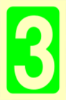 Picture of Photoluminesent Safety Sign 15x10 0-9