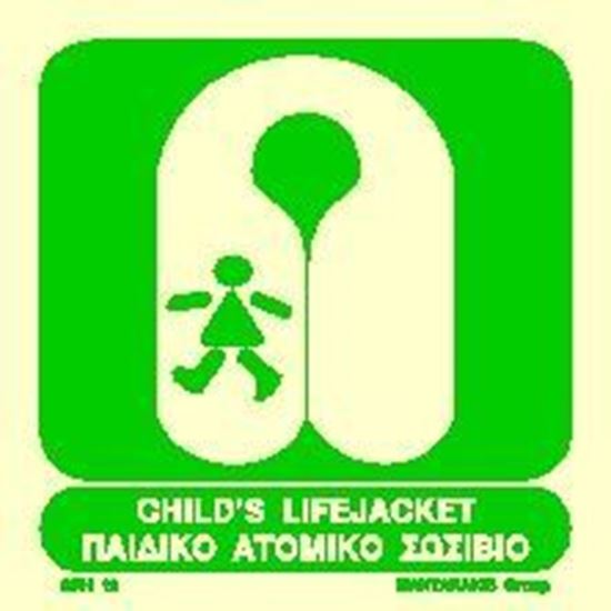 Εικόνα από CHILD'S LIFEJACKET SIGN 15X15
