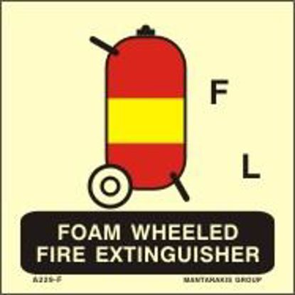 Picture of Wheeled Fire Extinguisher for Foam 15x15