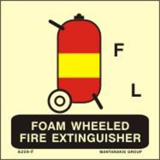 Picture of Wheeled Fire Extinguisher for Foam 15x15