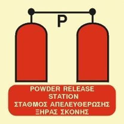 Εικόνα της POWER RELEASE STATION SIGN 15x15