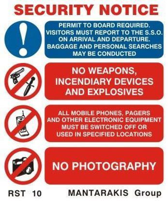 Picture of Security Notice 20x23