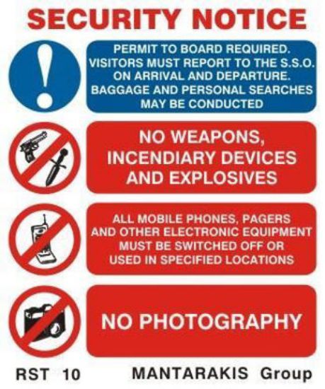 Picture of Security Notice 20x23