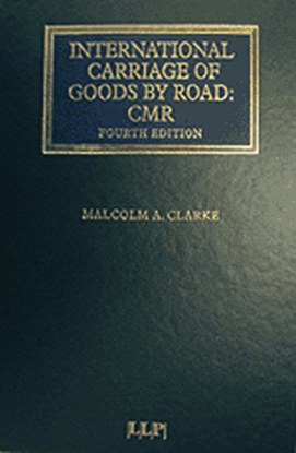 Picture of CARRIAGE OF GOODS BY ROAD CMR 4th EDITION