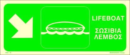 Picture of LifeBoat Down Diagonal Right 15x35