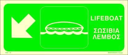 Picture of LifeBoat Down Diagonal Left 15x35