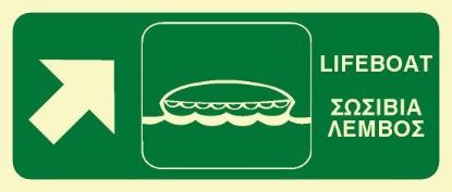 Picture of LifeBoat Up Diagonal Right 15x35
