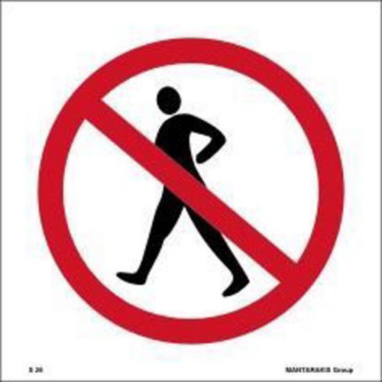 Εικόνα της No Entry to Pedestrians 15x15