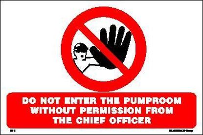 Εικόνα της Do not enter the Pumproom without Permision 10x15