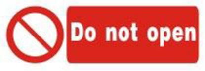 Εικόνα της Do not Open 10x25