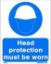 Picture of Head Protection must be worn 25x20