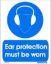 Picture of Ear Protection must be worn 20x25
