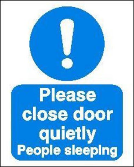 Εικόνα της Please Close Door Quietly (People Sleeping) 20x25