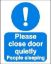 Picture of Please Close Door Quietly (People Sleeping) 20x25