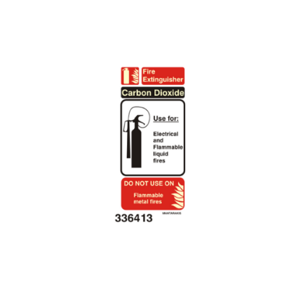 Εικόνα της Fire Extinguisher Instructions Co2 10x20