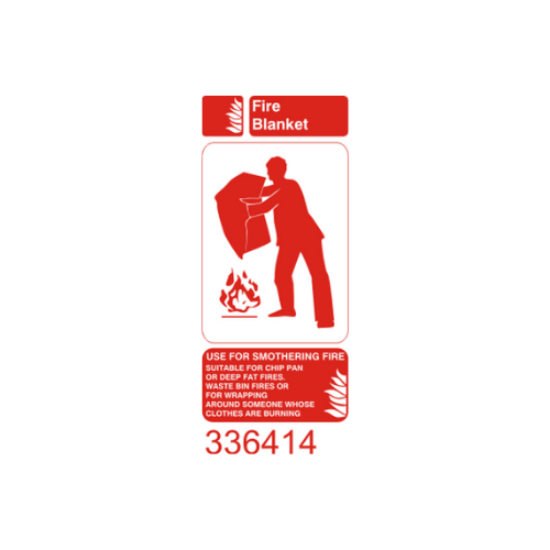 Picture of Fire Blanket Instructions 10x20