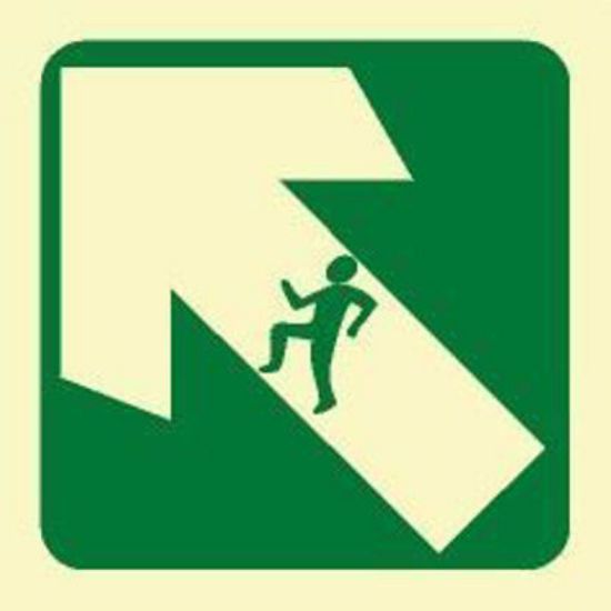 Picture of Arrow Diagonal Left with Man in 15x15