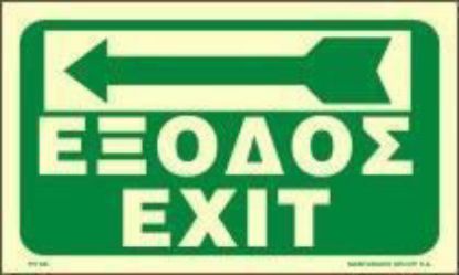 Εικόνα της Exit Left Arrow 15x25