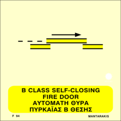 Εικόνα της B Class Sliding Self-Closing Fire Door 15x15