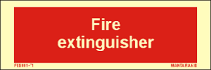 Εικόνα της Text Fire Extinguisher 5 x 15