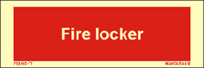 Εικόνα της Text Fire Locker 5 x 15