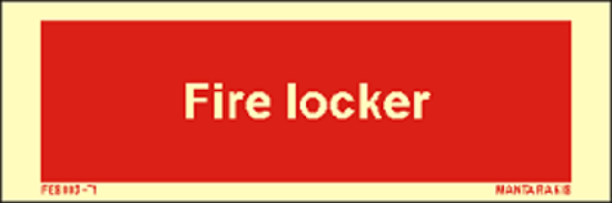 Εικόνα της Text Fire Locker 5 x 15