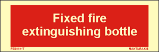 Εικόνα της Text Fixed Fire Extinguisher 5 x 15
