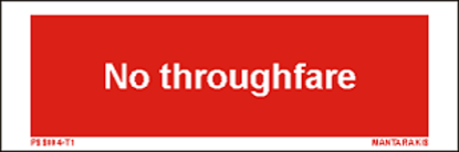 Εικόνα της Text no Throughfare 5 x 15