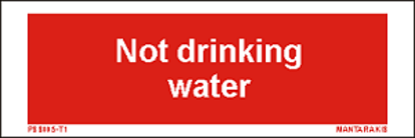 Picture of  Text not Drinking water 5 x 15