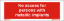 Εικόνα της Text no access for personsons with metal.imp. 5 x 15