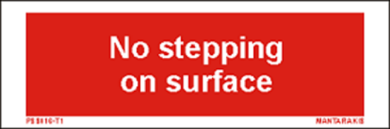 Εικόνα της Text no stepping on surface 5 x 15