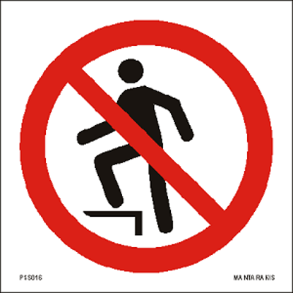 Picture of No stepping on surface 15 x 15