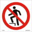 Picture of No stepping on surface 15 x 15