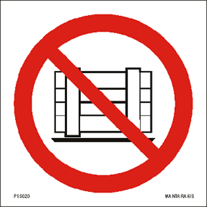 Picture of Do not obstruct 15 x 15