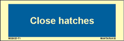 Picture of Text close hatches 5 x 15