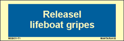 Picture of Text release lifeboat gripes 5 x 15